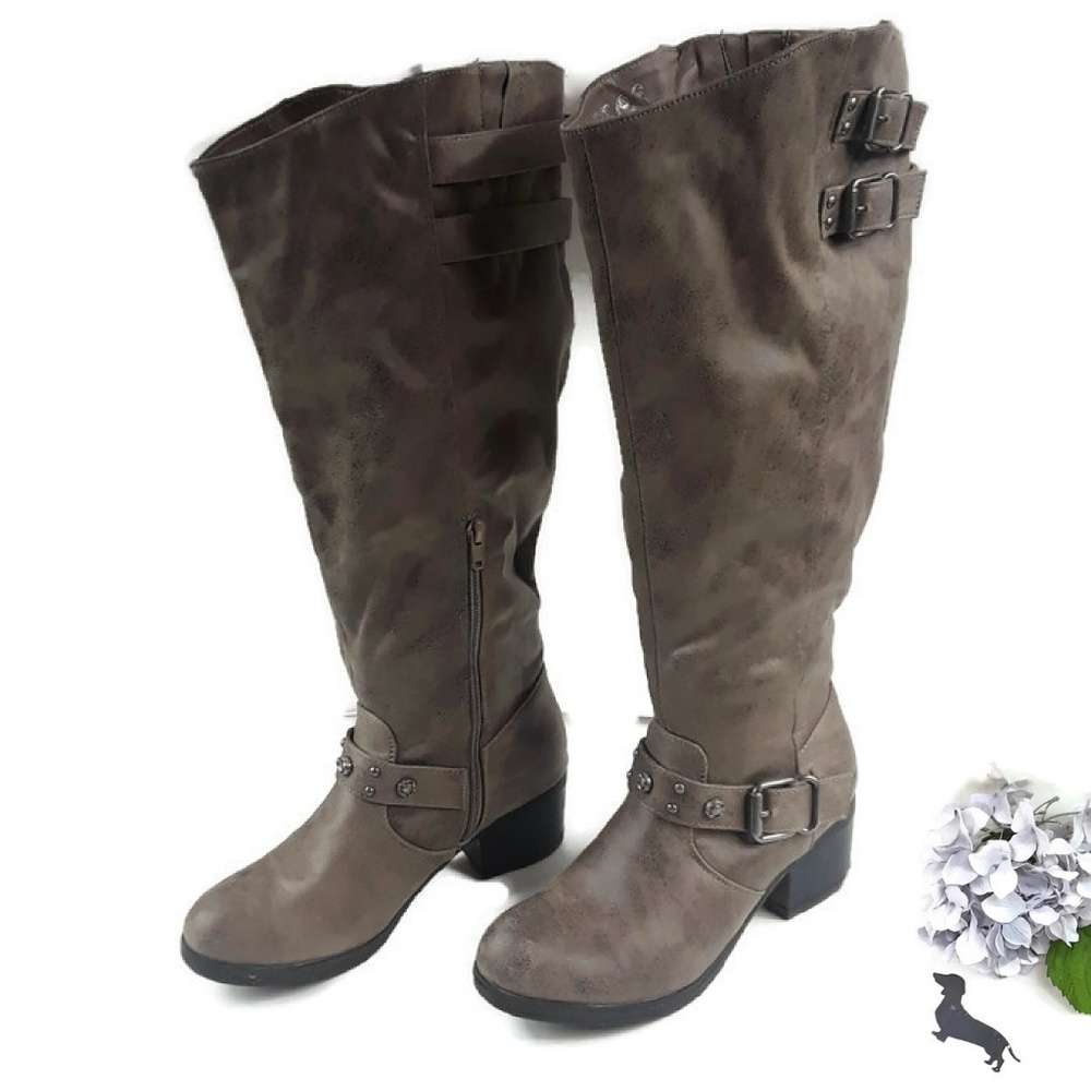 Carlos by Carlos Santana Cara Wide Calf brown boot